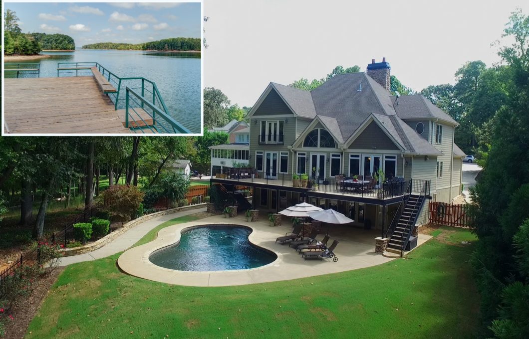 Water front Lake Lanier GA home just listed by Sheila Davis Group Norton Agency private dock