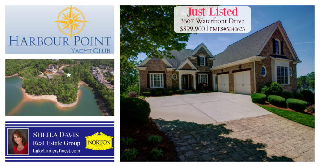 Just listed in Harbour Point Yacht Club Harbour Point Gainesville GA home for sale Sheila Davis Group Norton Realty