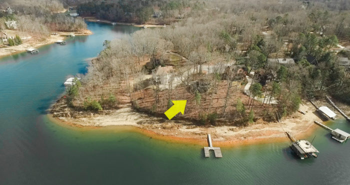 4 North Point aerial-5 build a home on south lake lanier or renovate