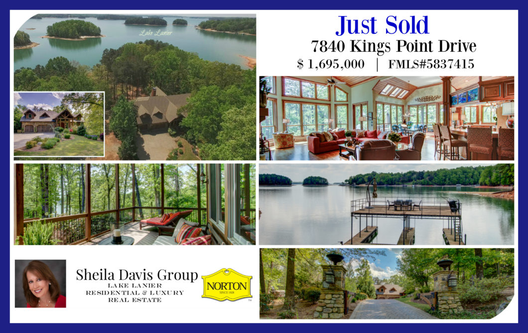 Just Sold ~ 7840 Kings Point Drive, Cumming, GA- sold by The Sheila Davis Real Estate Group - www.LakeLaniersFinest.com