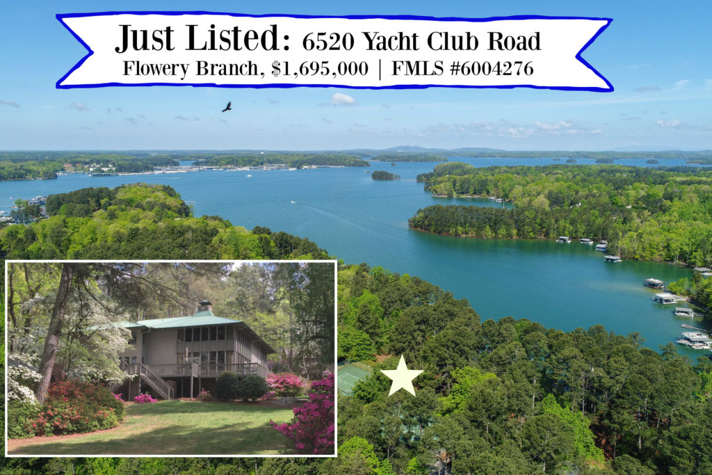 Just Listed on lake lanier 6520 Yacht Club Road