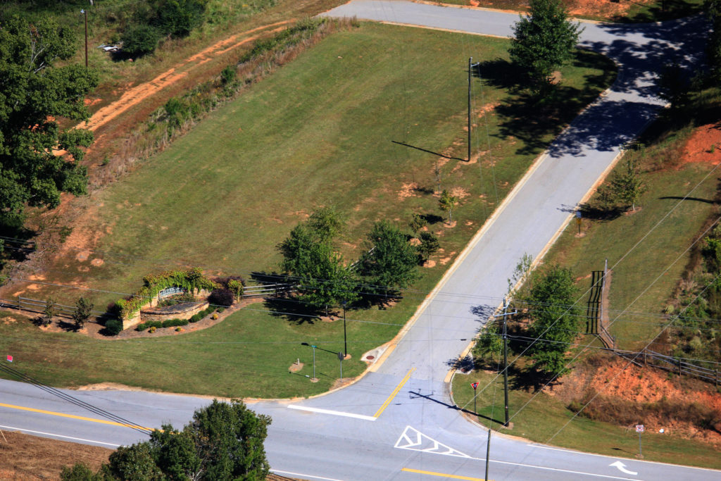 7b Aerial of Entrance Jefferson Estate aerial-27