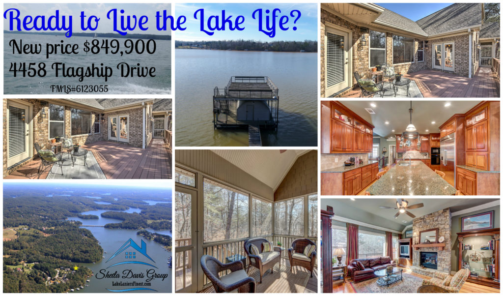 Lake Lanier home for sale, new Price, Sheila Davis Real Estate Group, The Norton Agency