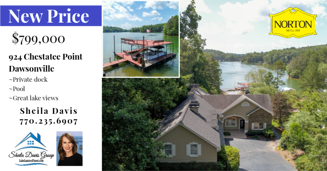Lake Lanier home for sale with dock