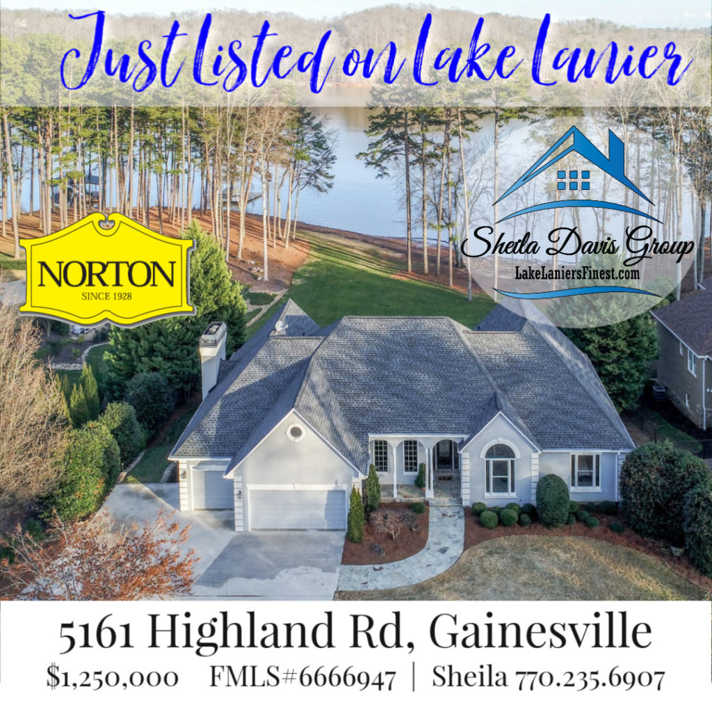 Lake Lanier home for sale 5161 Highland Road Gainesville GA