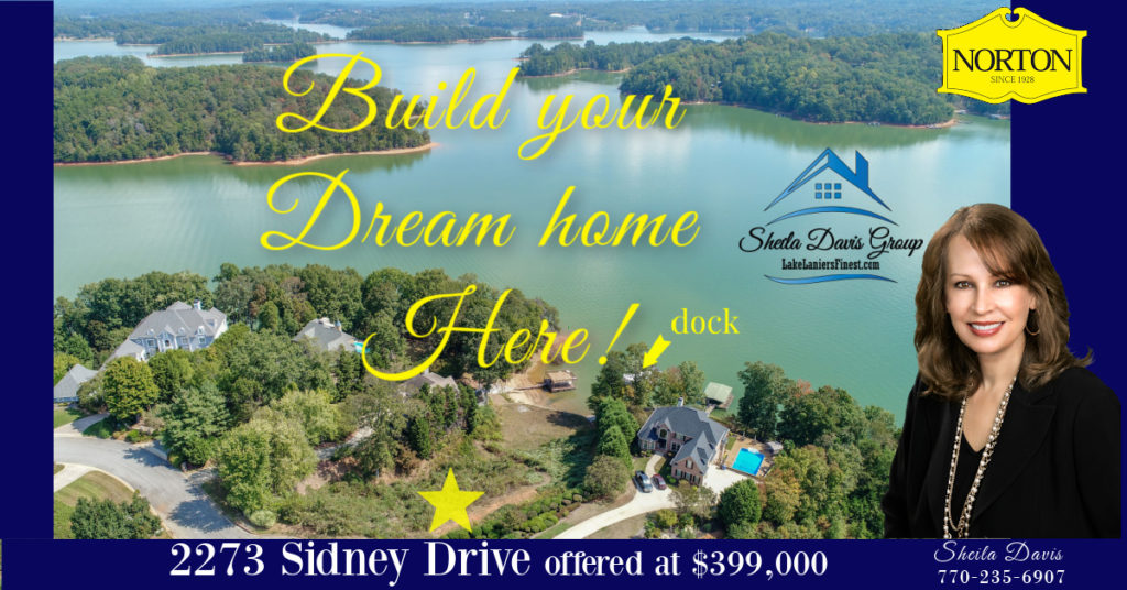 2273 Sidney Drive Build new home lake lanier ga